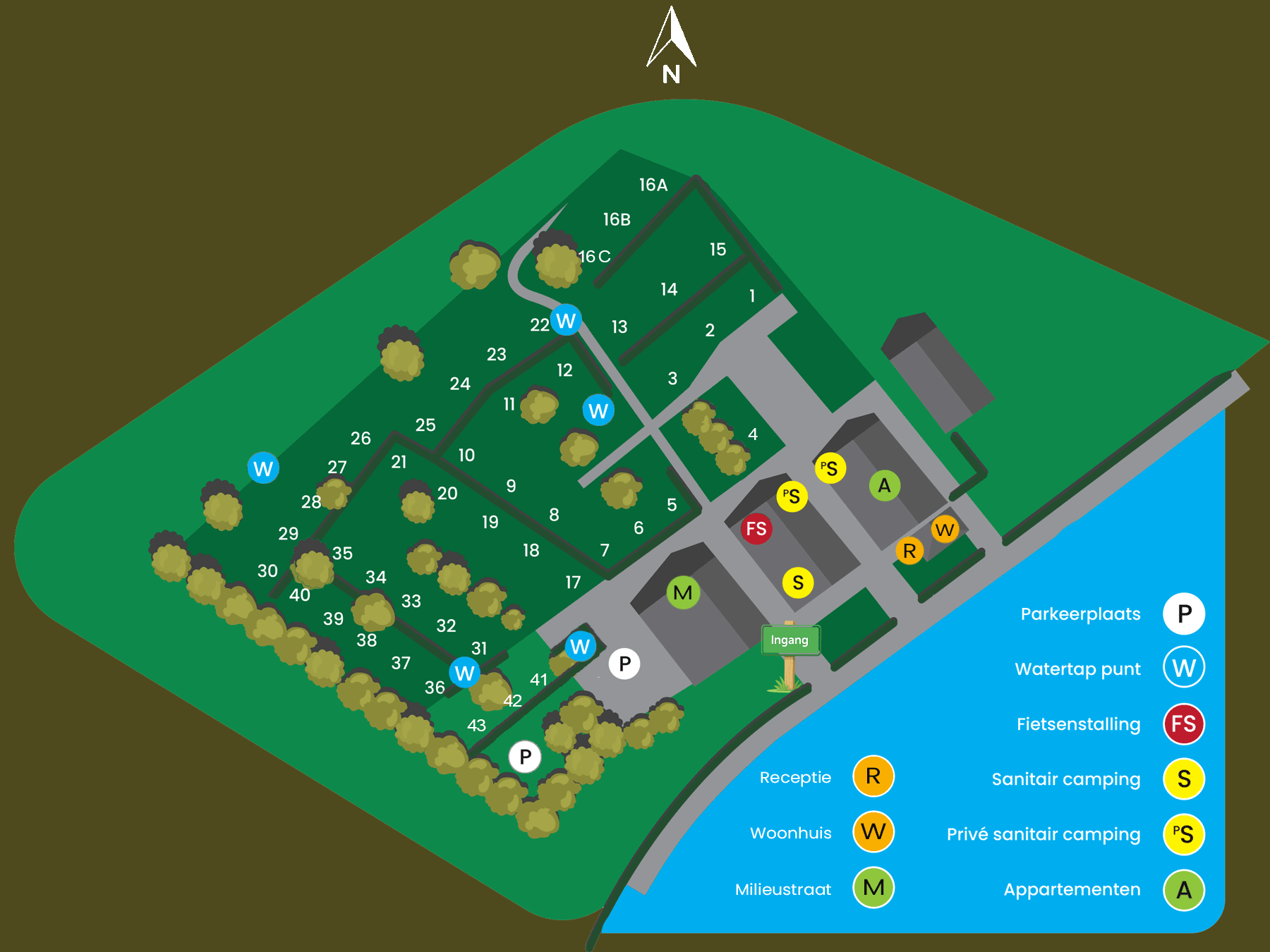 plattegrond de mescherhei camping